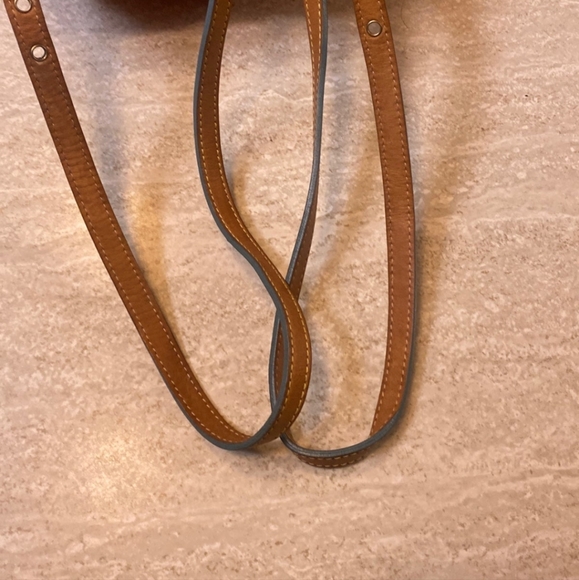 💥HOT💥 VINTAGE Dooney & Bourke red / pink Leather Rainbow logo DB Mini Backpack - Picture 7 of 7